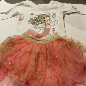 Baby Sara mermaid shirt and skirt 2T